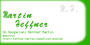 martin heffner business card